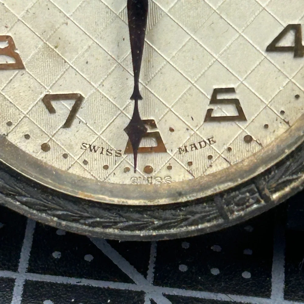 Sandoz-Vuille 8 Days Swiss Pocket Watch‎ Mechanical Complete Not Running Vintage